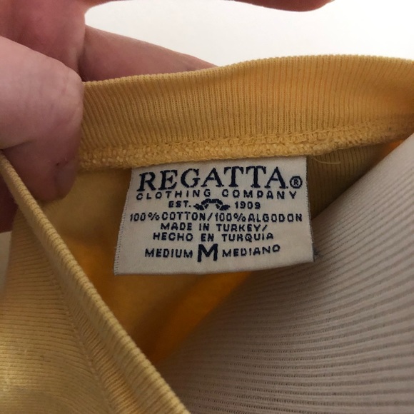 Regatta Yellow V-Neck Top (M) - Picture 4 of 6